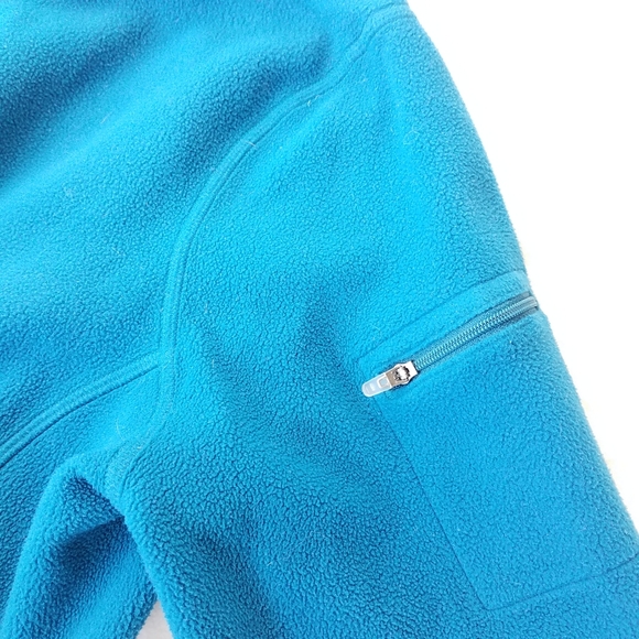L.L. Bean Teal Blue Fleece Zip Jacket - Picture 5 of 8
